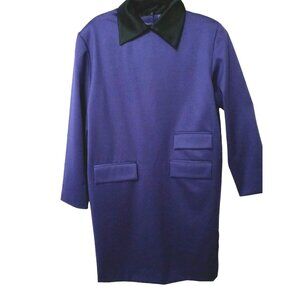 Italy Gianfranco Ferre Retro Dress Size 12 Purple Euro Style Vintage 80s Vogue